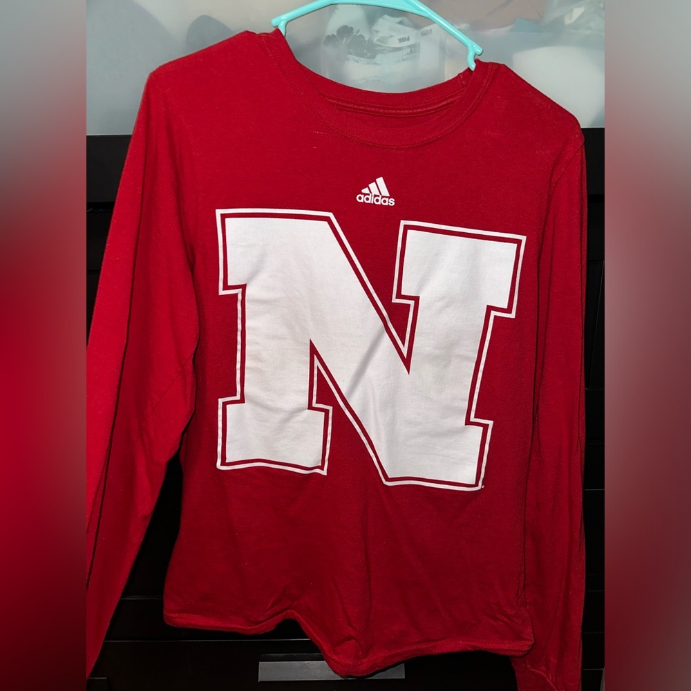 Husker nebraska adidas shirt